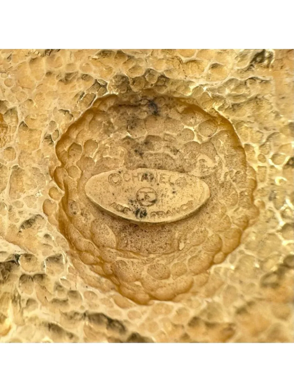 Chanel Lion Motif Gold Plated Brooch